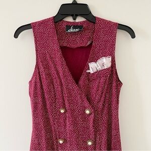 Vintage Elisse Jr. Sleeveless Long Vest